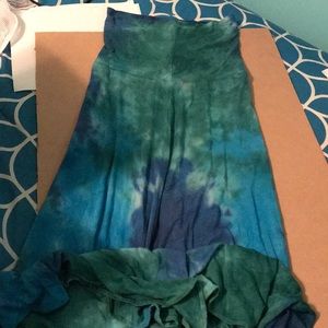 Tie dye maxi skirt!